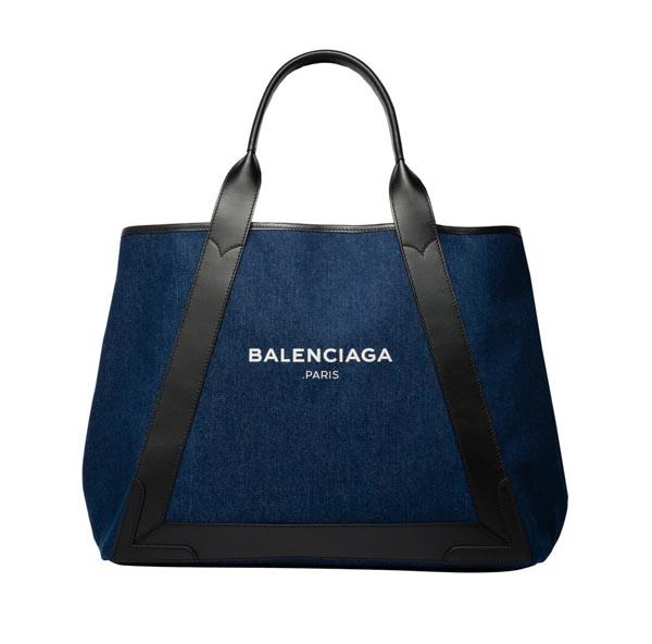 SS16新色大人可愛いバレンシアガ スーパーコピー BALENCIAGA NAVY CABAS☆大人気デニム*ネイビーカバ M 6090202